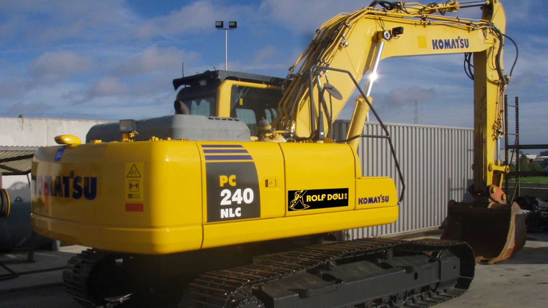 Komatsu gravemaskin i Rolf Dølis maskinpark